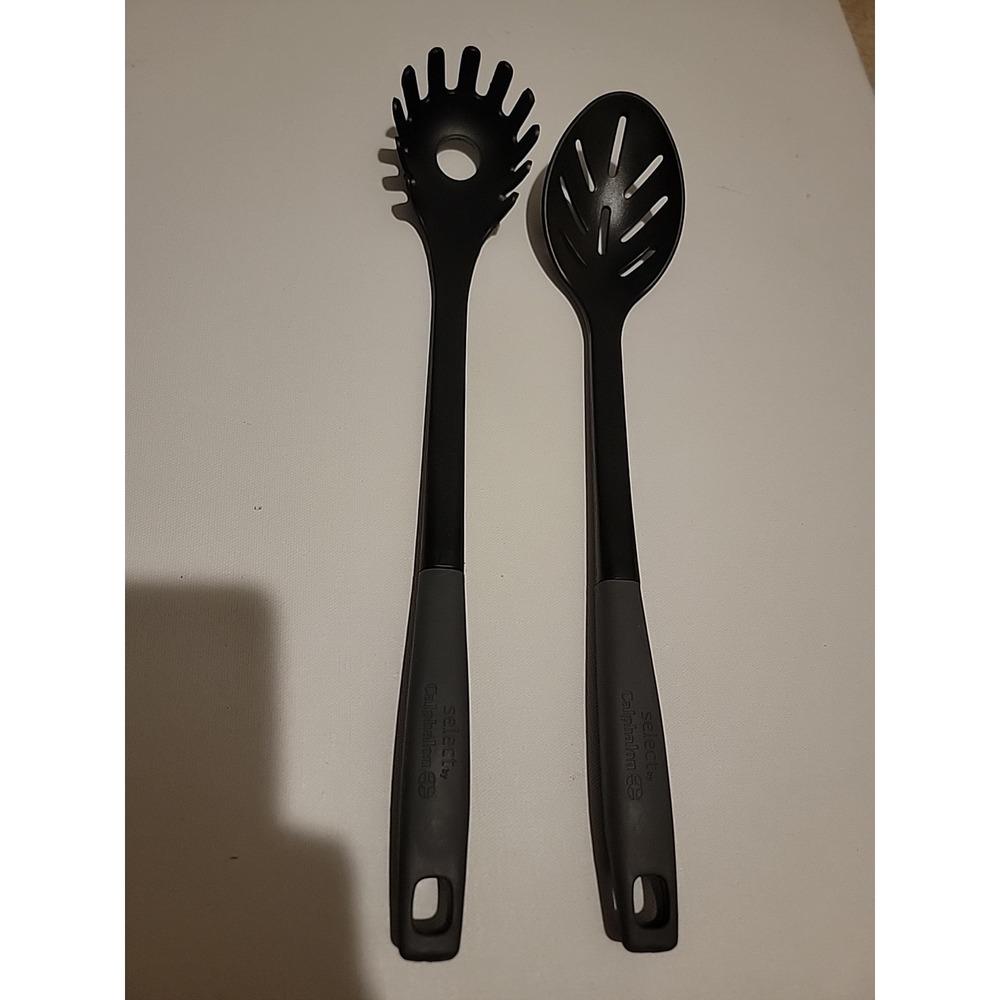 Calphalon Select Nylon Slotted Spoon And Pasta Fork